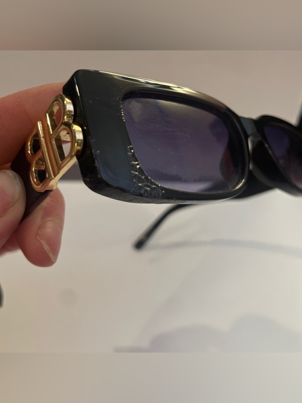 Balenciaga Dynasty Rectangle Sunglasses BB0096S - Picture 9 of 10